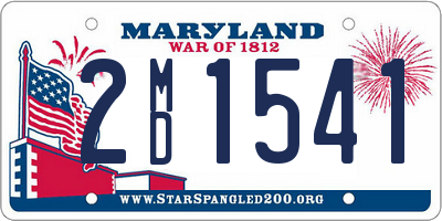 MD license plate 2MD1541