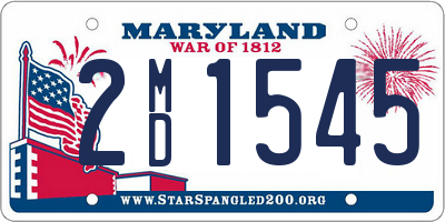 MD license plate 2MD1545