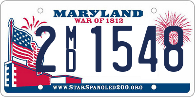 MD license plate 2MD1548