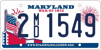 MD license plate 2MD1549