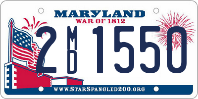 MD license plate 2MD1550