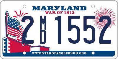 MD license plate 2MD1552