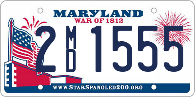 MD license plate 2MD1555