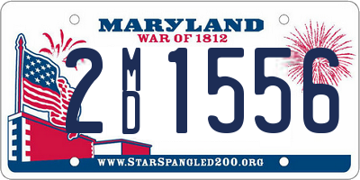 MD license plate 2MD1556