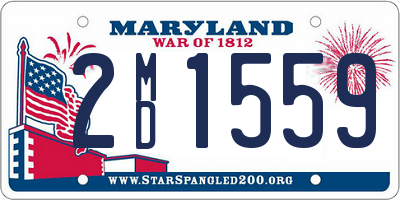 MD license plate 2MD1559