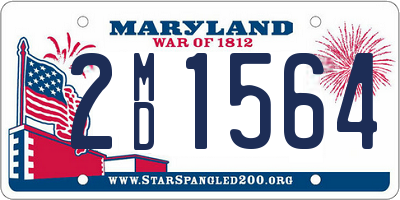 MD license plate 2MD1564