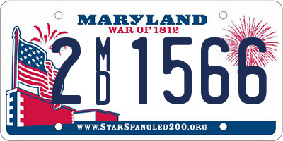 MD license plate 2MD1566