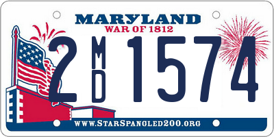 MD license plate 2MD1574