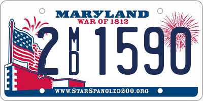 MD license plate 2MD1590