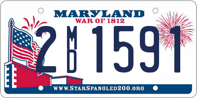 MD license plate 2MD1591