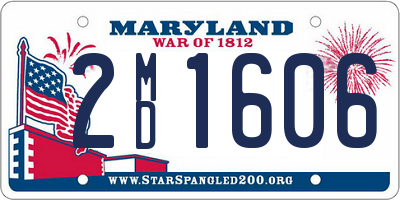 MD license plate 2MD1606