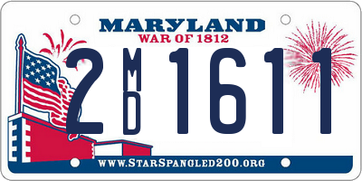 MD license plate 2MD1611