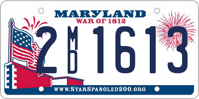 MD license plate 2MD1613