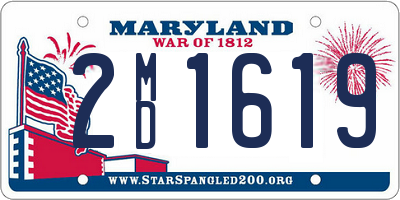 MD license plate 2MD1619