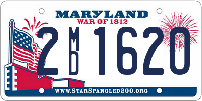 MD license plate 2MD1620