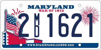 MD license plate 2MD1621