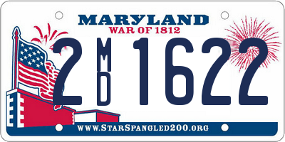 MD license plate 2MD1622