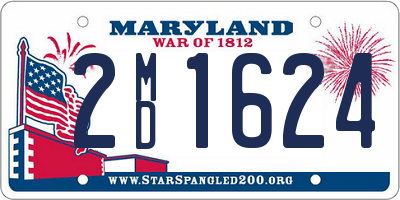 MD license plate 2MD1624