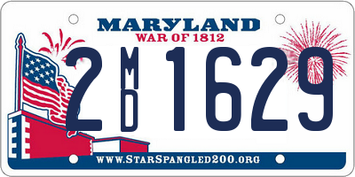 MD license plate 2MD1629