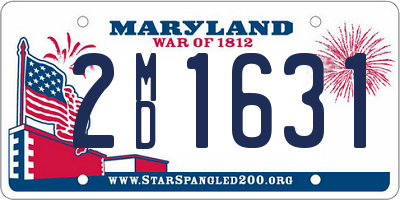 MD license plate 2MD1631