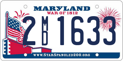 MD license plate 2MD1633