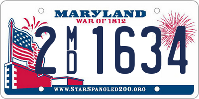 MD license plate 2MD1634