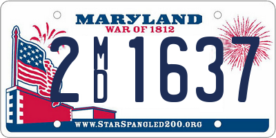 MD license plate 2MD1637