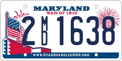 MD license plate 2MD1638