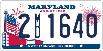 MD license plate 2MD1640