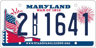 MD license plate 2MD1641