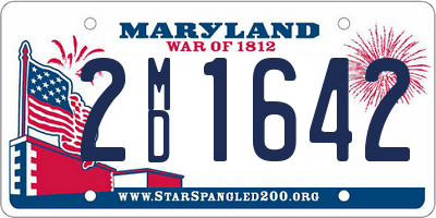 MD license plate 2MD1642