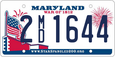 MD license plate 2MD1644