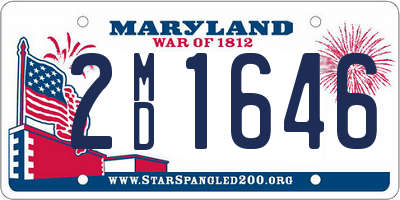 MD license plate 2MD1646