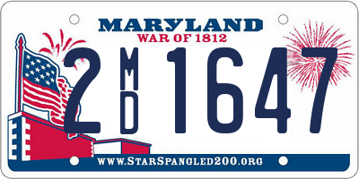 MD license plate 2MD1647