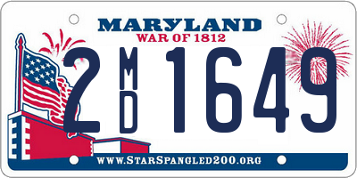 MD license plate 2MD1649