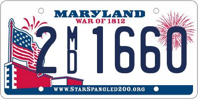 MD license plate 2MD1660