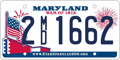 MD license plate 2MD1662