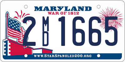 MD license plate 2MD1665