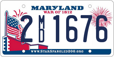 MD license plate 2MD1676