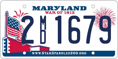 MD license plate 2MD1679