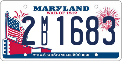 MD license plate 2MD1683