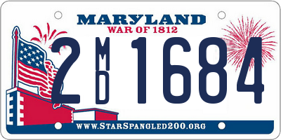 MD license plate 2MD1684