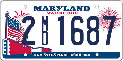 MD license plate 2MD1687