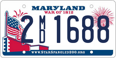 MD license plate 2MD1688