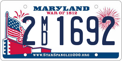 MD license plate 2MD1692