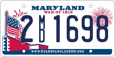 MD license plate 2MD1698