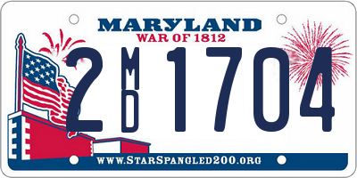 MD license plate 2MD1704