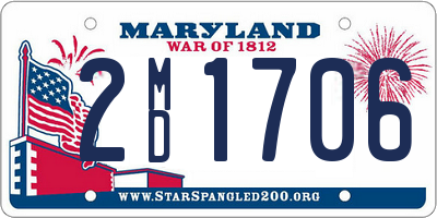 MD license plate 2MD1706