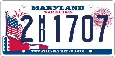 MD license plate 2MD1707