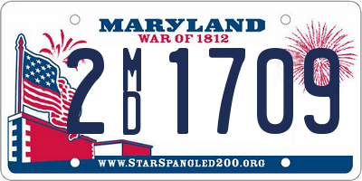 MD license plate 2MD1709